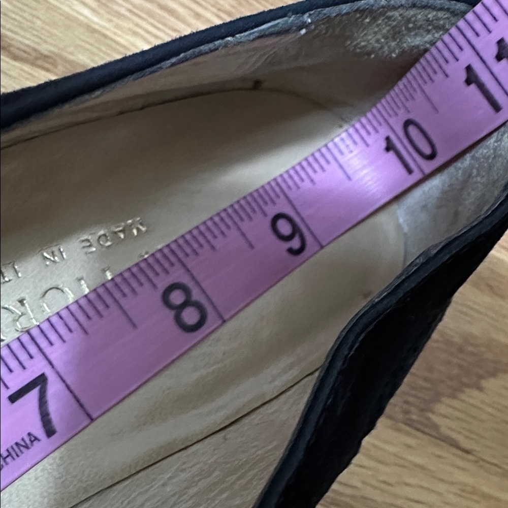 Silvia Fiorentina Suede Leather Flats Black Women’s Size 7.5 Made in Italy - Picture 16 of 16